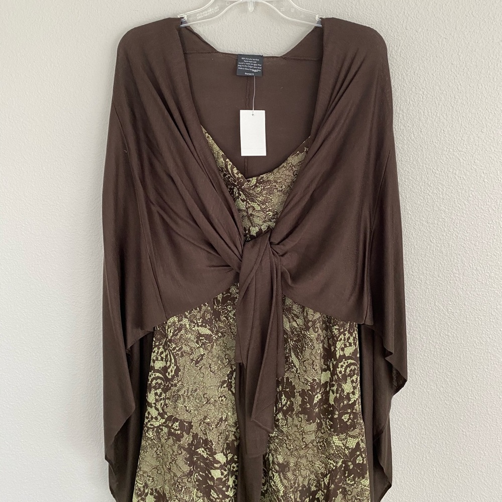 3/$15 Midi Floral Dress and Shawl